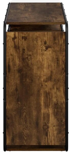 Komoda Dimljeni hrast 98 x 37 5 x 75 5 cm Konstruirano drvo - Dimljeni hrast 98 x 37 5 x 75 5 cm