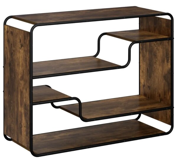 Komoda Dimljeni hrast 98 x 37 5 x 75 5 cm Konstruirano drvo - Dimljeni hrast 98 x 37 5 x 75 5 cm