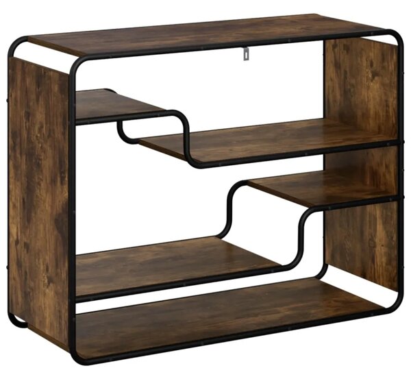 Komoda Dimljeni hrast 98 x 37 5 x 75 5 cm Konstruirano drvo - Dimljeni hrast 98 x 37 5 x 75 5 cm