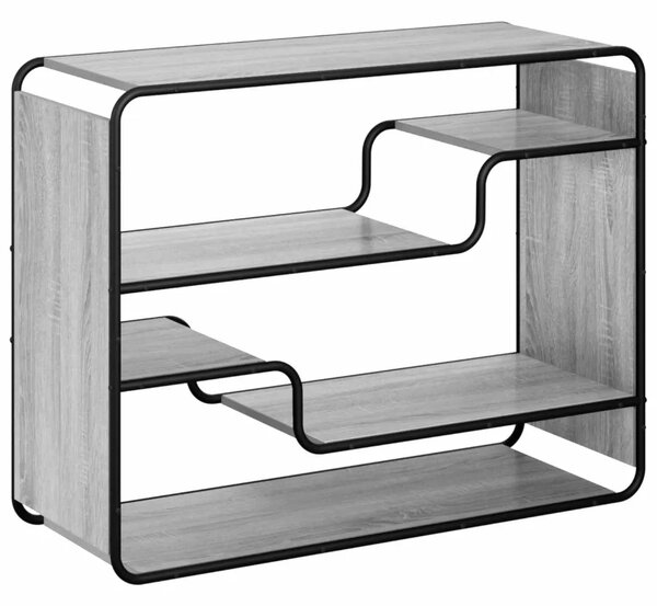 Komoda Siva Sonoma 98 x 37 5 x 75 5 cm Konstruirano drvo - Siva Sonoma 98 x 37 5 x 75 5 cm