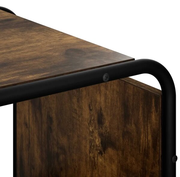 Komoda Dimljeni hrast 60 x 37 5 x 64 5 cm Konstruirano drvo - Dimljeni hrast 60 x 37 5 x 64 5 cm