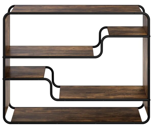 Komoda Dimljeni hrast 98 x 37 5 x 75 5 cm Konstruirano drvo - Dimljeni hrast 98 x 37 5 x 75 5 cm