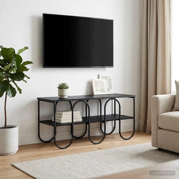 TV stalak 100 x 40 x 50 cm Crni hrast Konstruirano drvo - Crni hrast 100 x 40 x 50 cm