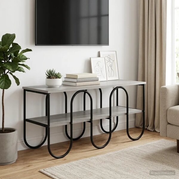 TV stalak 100 x 40 x 50 cm Siva Sonoma Konstruirano drvo - Siva Sonoma 100 x 40 x 50 cm