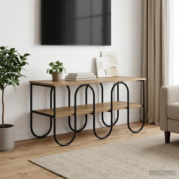 TV stalak 100 x 40 x 50 cm Hrast artisan Konstruirano drvo - Hrast artisan 100 x 40 x 50 cm