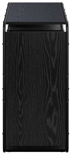 Komoda Crni hrast 98 x 37 5 x 75 5 cm Konstruirano drvo - Crni hrast 98 x 37 5 x 75 5 cm