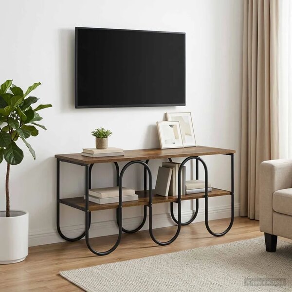 TV stalak 100 x 40 x 50 cm Dimljeni hrast Konstruirano drvo - Dimljeni hrast 100 x 40 x 50 cm