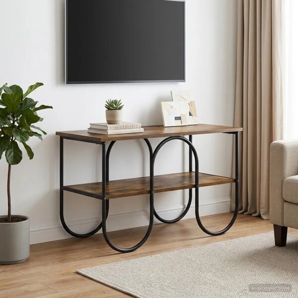 TV stalak 80 x 40 x 50 cm Dimljeni hrast Konstruirano drvo - Dimljeni hrast 80 x 40 x 50 cm