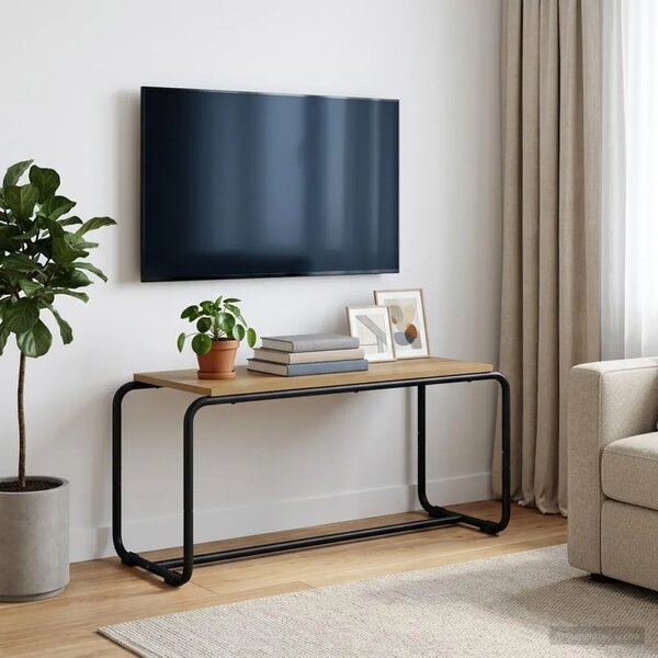TV stalak 80 x 35.5 x 42 cm Hrast artisan Konstruirano drvo - Hrast artisan 80 x 35.5 x 42 cm
