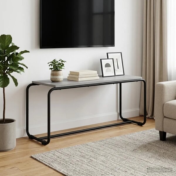 TV stalak 98 x 35.5 x 42 cm Siva Sonoma Konstruirano drvo - Siva Sonoma 98 x 35.5 x 42 cm