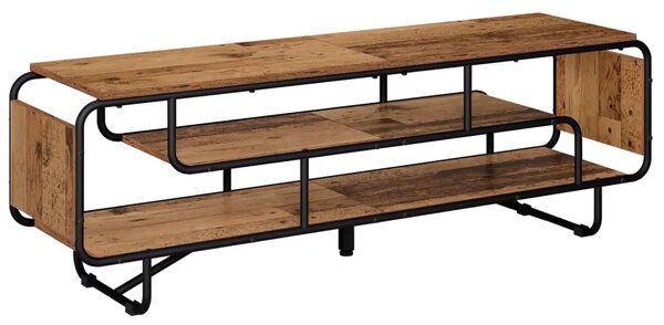 TV stalak 140 x 36 x 45 cm Staro drvo Konstruirano drvo - Staro drvo 140 x 36 x 45 cm