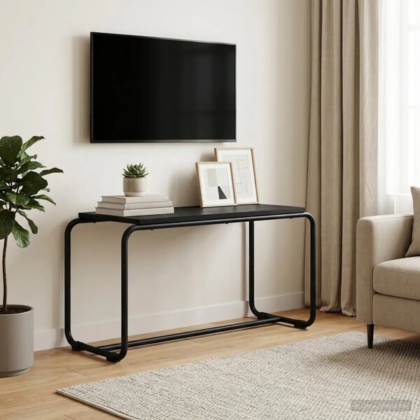 TV stalak 80 x 35.5 x 42 cm Crni hrast Konstruirano drvo - Crni hrast 80 x 35.5 x 42 cm
