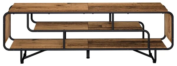 TV stalak 140 x 36 x 45 cm Staro drvo Konstruirano drvo - Staro drvo 140 x 36 x 45 cm