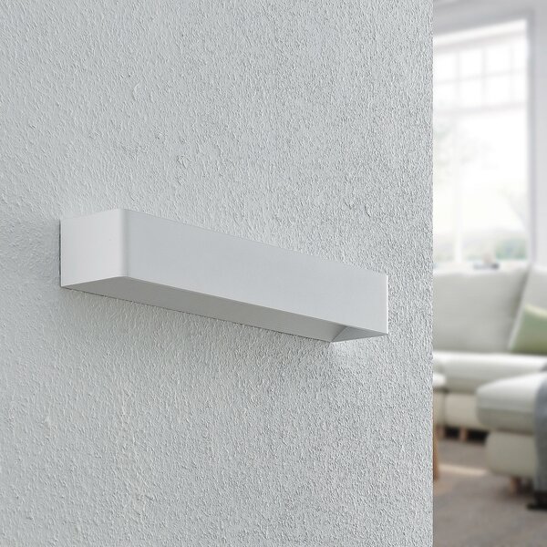 Arcchio LED zidna svjetiljka Karam, 53 cm, bijela, metalna, gore/dolje, prigušiva, Bijela, Dnevni boravak/blagovaonica, Metal