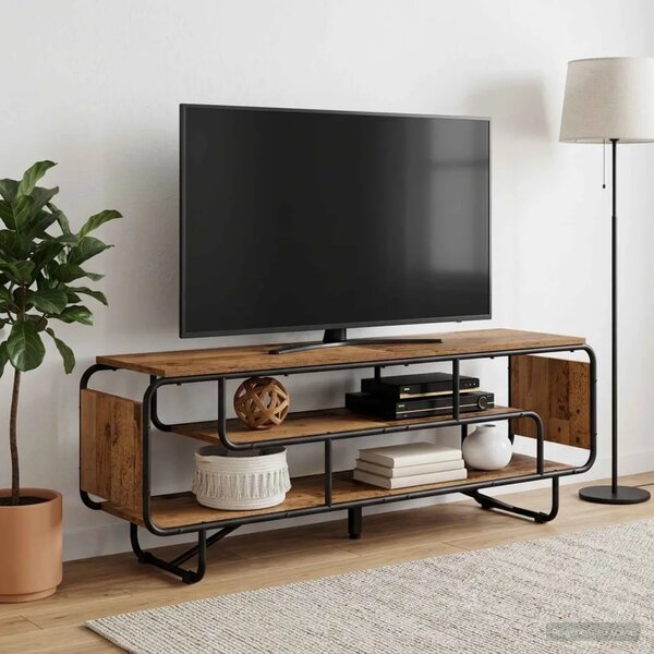 TV stalak 140 x 36 x 45 cm Staro drvo Konstruirano drvo - Staro drvo 140 x 36 x 45 cm