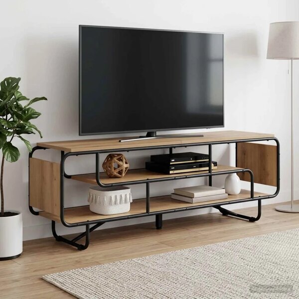 TV stalak 140 x 36 x 45 cm Hrast artisan Konstruirano drvo - Hrast artisan 140 x 36 x 45 cm