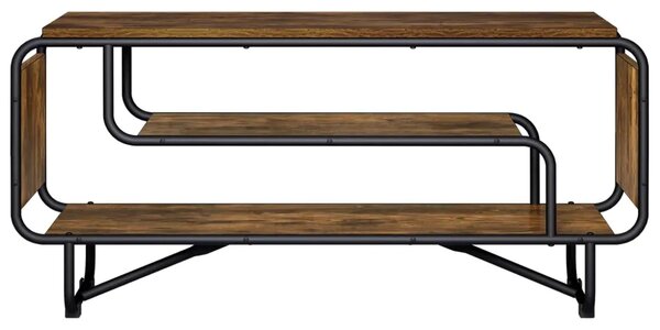TV stalak 98 x 36 x 45 cm Dimljeni hrast Konstruirano drvo - Dimljeni hrast 98 x 36 x 45 cm