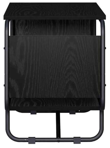 TV stalak 98 x 36 x 45 cm Crni hrast Konstruirano drvo - Crni hrast 98 x 36 x 45 cm
