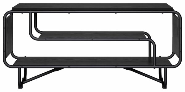 TV stalak 98 x 36 x 45 cm Crni hrast Konstruirano drvo - Crni hrast 98 x 36 x 45 cm
