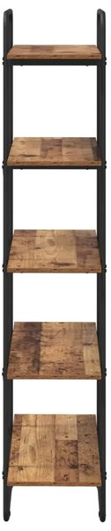 Polica 5 razina 60 x 35 x 175 5 cm PB Drvo hrasta - Staro drvo 60 x 35 x 175 5 cm