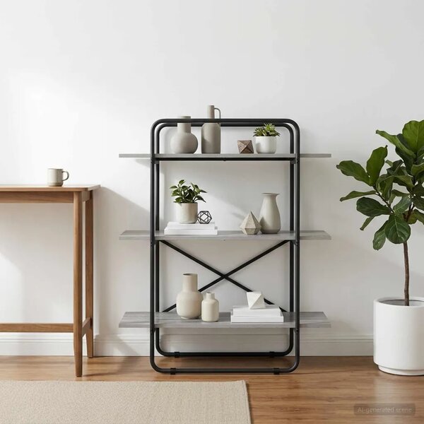 Polica 3 razina 100 x 35 x 105 cm PB Siva Sonoma - Siva Sonoma 100 x 35 x 105 cm