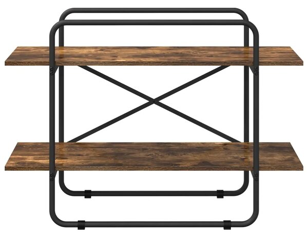 Polica 2 razina 100 x 35 x 70 cm PB Dimljeni hrast - Dimljeni hrast 100 x 35 x 70 cm