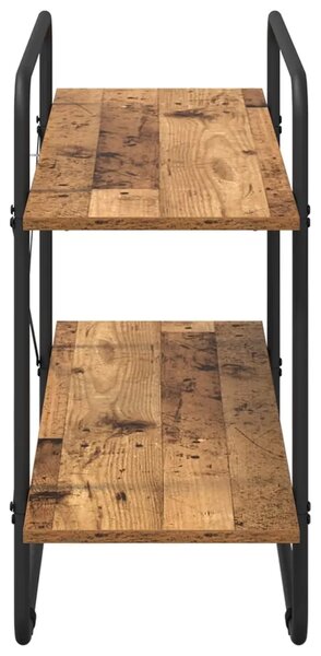 Polica 2 razina 100 x 35 x 70 cm PB Drvo hrasta - Staro drvo 100 x 35 x 70 cm