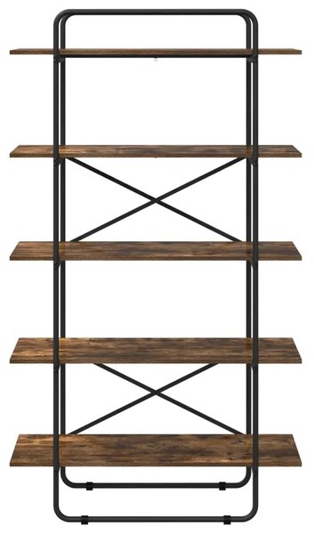 Polica 5 razina 100 x 35 x 175 5 cm PB Dimljeni hrast - Dimljeni hrast 100 x 35 x 175 5 cm