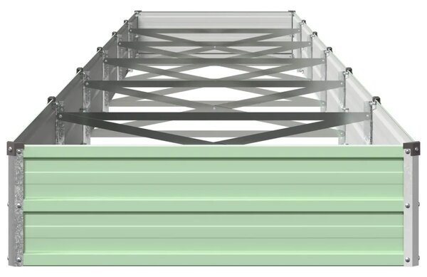 Povišeni vrtni krevet Pastelno zelena 600 x 80 x 24 cm - 600 x 80 x 24 cm Pastelno zelena