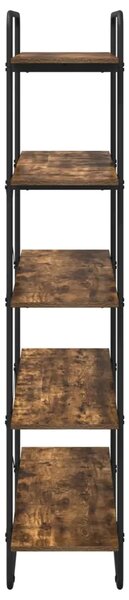 Polica 5 razina 100 x 35 x 175 5 cm PB Dimljeni hrast - Dimljeni hrast 100 x 35 x 175 5 cm