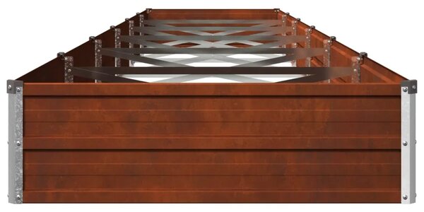 Povišeni vrtni krevet Rđa 480 x 80 x 24 cm corton - 480 x 80 x 24 cm Otporni čelik