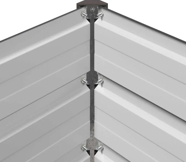 Povišeni vrtni krevet Antracit 480 x 80 x 24 cm - 480 x 80 x 24 cm Antracit