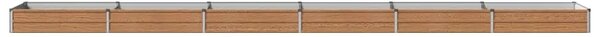 Povišeni vrtni krevet Drvena smeđa 600 x 80 x 24 cm - 600 x 80 x 24 cm Smeđa drvo
