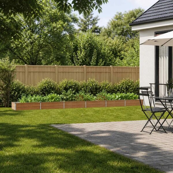 Povišeni vrtni krevet Drvena smeđa 600 x 80 x 24 cm - 600 x 80 x 24 cm Smeđa drvo