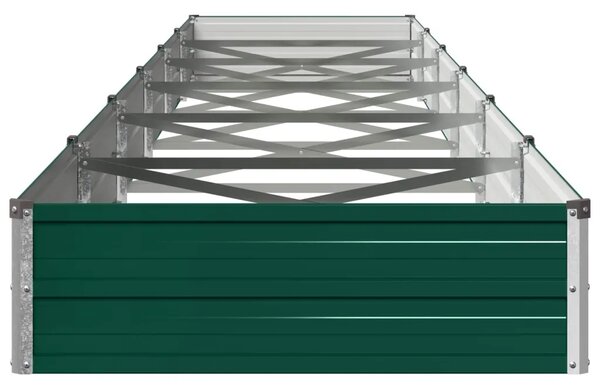 Povišeni vrtni krevet Zelena 600 x 80 x 24 cm - 600 x 80 x 24 cm Zelena