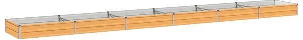 Povišeni vrtni krevet Prirodna 600 x 80 x 24 cm - 600 x 80 x 24 cm Prirodna