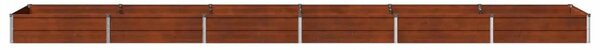 Povišeni vrtni krevet Rđa 480 x 80 x 24 cm corton - 480 x 80 x 24 cm Otporni čelik