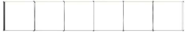 Povišeni vrtni krevet Slonovača 480 x 80 x 24 cm - 480 x 80 x 24 cm Slonovača