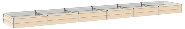 Povišeni vrtni krevet Slonovača 480 x 80 x 24 cm - 480 x 80 x 24 cm Slonovača