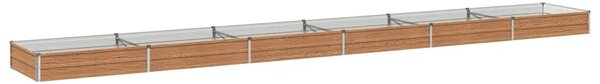 Povišeni vrtni krevet Drvena smeđa 600 x 80 x 24 cm - 600 x 80 x 24 cm Smeđa drvo