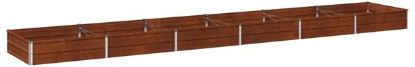 Povišeni vrtni krevet Rđa 480 x 80 x 24 cm corton - 480 x 80 x 24 cm Otporni čelik
