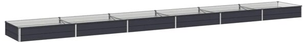 Povišeni vrtni krevet Antracit 600 x 80 x 24 cm - 600 x 80 x 24 cm Antracit