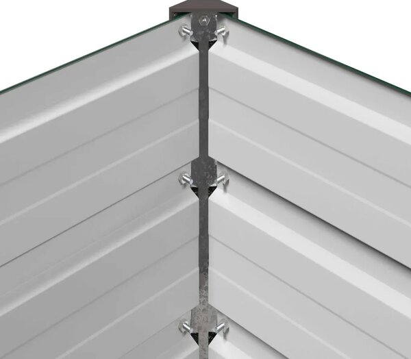 Povišeni vrtni krevet Zelena 400 x 40 x 24 cm - 400 x 40 x 24 cm Zelena