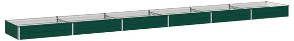 Povišeni vrtni krevet Zelena 600 x 80 x 24 cm - 600 x 80 x 24 cm Zelena