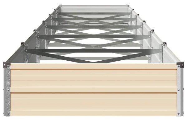 Povišeni vrtni krevet Slonovača 600 x 80 x 24 cm - 600 x 80 x 24 cm Slonovača