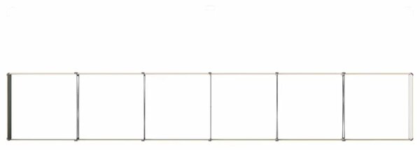 Povišeni vrtni krevet Prirodna 480 x 80 x 24 cm - 480 x 80 x 24 cm Prirodna