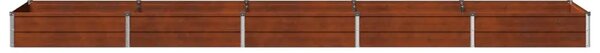 Povišeni vrtni krevet Rđa 400 x 80 x 24 cm corton - 400 x 80 x 24 cm Otporni čelik