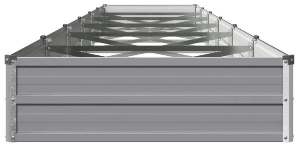 Povišeni vrtni krevet Siva 480 x 80 x 24 cm - 480 x 80 x 24 cm Siva