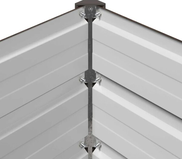 Povišeni vrtni krevet Crna 100 x 40 x 55 cm - 100 x 40 x 55 cm Crna