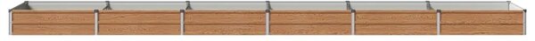 Povišeni vrtni krevet Drvena smeđa 480 x 80 x 24 cm - 480 x 80 x 24 cm Smeđa drvo